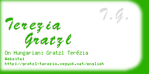 terezia gratzl business card